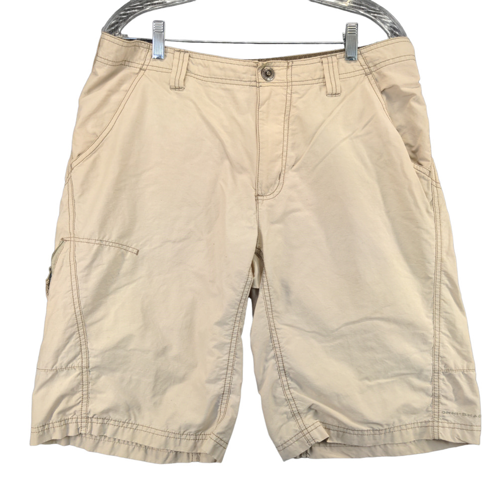 Columbia Mens Field Gear Chino Shorts Tan Size 34 Pockets Belt Loops
